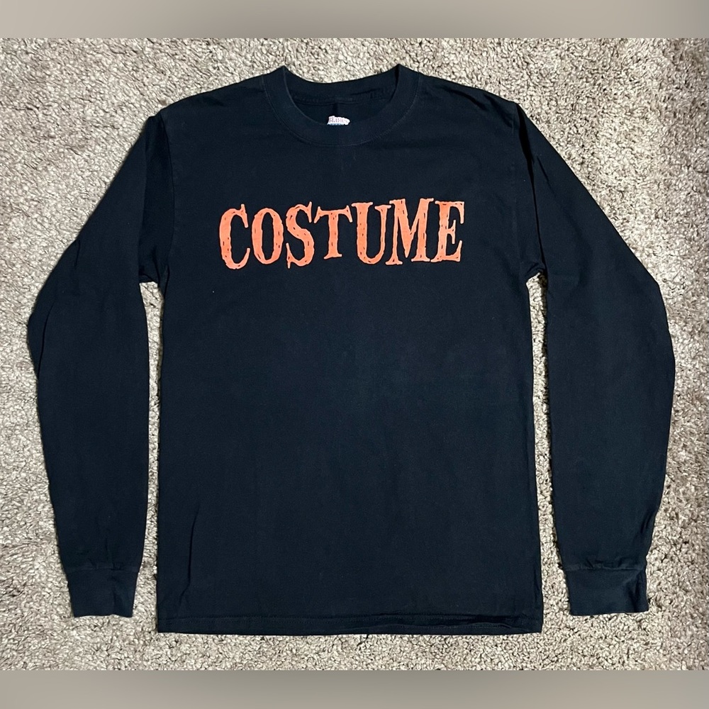 Halloween “Costume” Tee T-Shirt Sz S, Hanes Beefy Long Sleeve